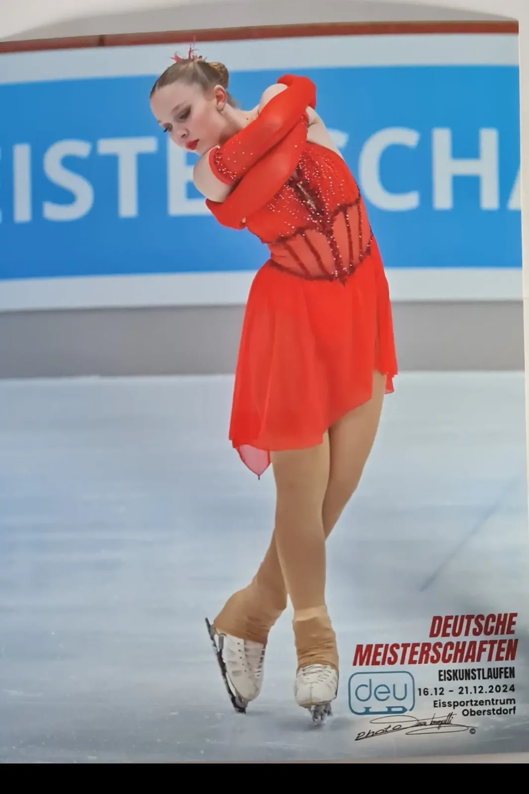 Marie Bangert beim Eiskunstlauf